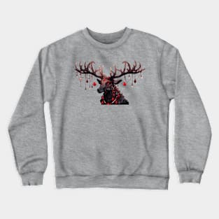 Horror Christmas Reindeer Crewneck Sweatshirt